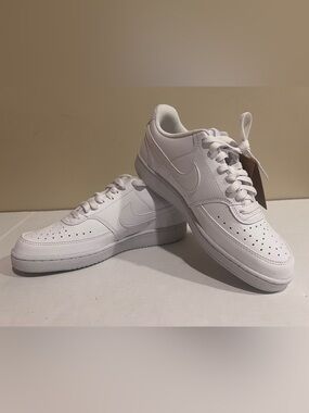 NEW Women’s Nike Court Vision Low Next Nature All White DH3158-100 Sneaker 9